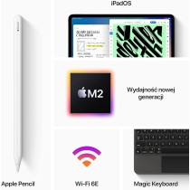 Apple 2022 iPad Pro 11 cali (Wi-Fi, 256 GB) – gwiezdna szarość (4. generacji)