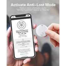 Reyke Wyszukiwarka kluczy, 4 sztuki, Bluetooth Smart Tracker do kluczy, bagażu, portfela, działa z Apple Wo jest? Aplikacja