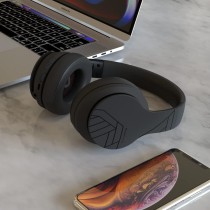 PowerLocus P6 Słuchawki Bezprzewodowe Nauszne, Bluetooth 5.3, super basowy dźwięk stereo Hi-Fi, 40 godzin czasu pracy baterii,