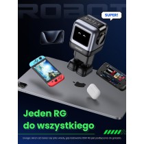 UGREEN Nexode RG Ładowarka USB C Robot o mocy 65 W Ładowarka GaN Zasilacz USB C 3-portowa szybka ładowarka Robot Kompatybilna z