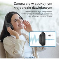 Słuchawki Srhythm NiceComfort 45 z aktywną redukcją szumów, bezprzewodowy zestaw słuchawkowy Bluetooth z trybem