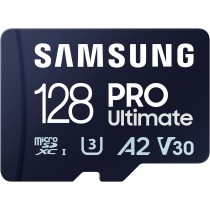 Samsung PRO Ultimate karta microSD + adapter SD, 128 GB, do smartfonów, drona i kamery sportowej, UHS-I U3, odczyt 200 MB/s,