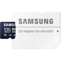 Samsung PRO Ultimate karta microSD + adapter SD, 128 GB, do smartfonów, drona i kamery sportowej, UHS-I U3, odczyt 200 MB/s,