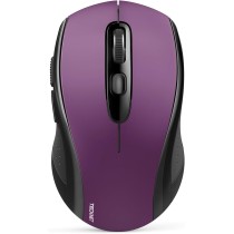 TECKNET Bezprzewodowa Mysz Bluetooth, Wiele Urządzeń, Ciche, Smukłe Mouse Bluetooth (Tryb Tri-Mode: BT 5.0/3.0+2.4G), Przenośna