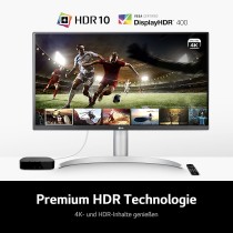 LG Electronics 27UP650P-W 4K UHD 27'' (68cm), 3840 x 2160, 16:9, VESA DisplayHDR™ 400, AMD FreeSync™, IPS with DCI-P3 95%,