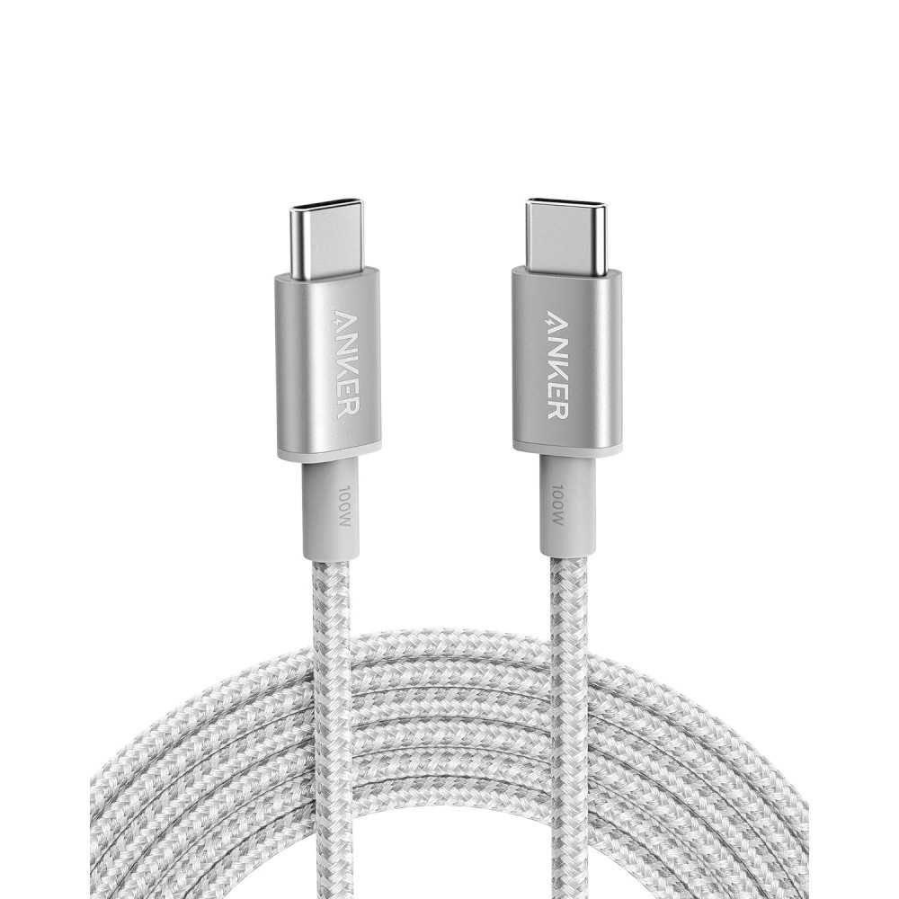 Anker Nylon USB-C na USB-C, kabel 100 W Type-C, 3 m, szybkie ładowanie, MacBook Pro 2020, iPad Pro 2020, Air 4, Galaxy S20 Plus