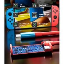 RREAKA Switch Dock dla Nintendo Switch OLED, 2-w-1 Switch TV Adapter z kablem 4K HDMI, Typ C 100W ładowanie, przenośna stacja