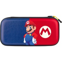 PDP Gaming Oficjalnie Licencjonowany Switch Pull-N-Go Travel Case - Mario - Semi-Hardshell Protection - Protective PU Leather -