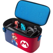 PDP Gaming Oficjalnie Licencjonowany Switch Pull-N-Go Travel Case - Mario - Semi-Hardshell Protection - Protective PU Leather -