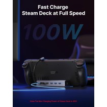 JSAUX Stacja dokująca kompatybilna ze Steam Deck/ROG Ally/Steam Deck OLED, 6-w-1 Steam Deck Dock z HDMI 2.0 4K@60Hz, Gigabit