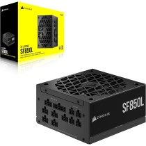 Corsair SF1000L W Pełni Modularny, Niskoszumowy Zasilacz SFX - Zgodny z ATX 3.0 i PCIe 5.0 - Cichy Wentylator 120mm PWM - 80