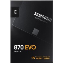 Samsung SSD 870 EVO, 1 TB, Form Factor 2.5”, Intelligent Turbo Write, Magician 6 Software, Black (Internal SSD)