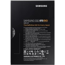 Samsung SSD 870 EVO, 1 TB, Form Factor 2.5”, Intelligent Turbo Write, Magician 6 Software, Black (Internal SSD)