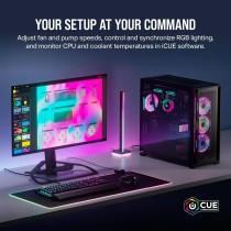 CORSAIR iCUE LINK H100i RGB Chłodzenie Procesora Cieczą - 240 mm AIO - Wentylatory QX120 RGB - Pasuje do Intel® LGA 1700, AMD®