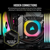 CORSAIR iCUE LINK H100i RGB Chłodzenie Procesora Cieczą - 240 mm AIO - Wentylatory QX120 RGB - Pasuje do Intel® LGA 1700, AMD®