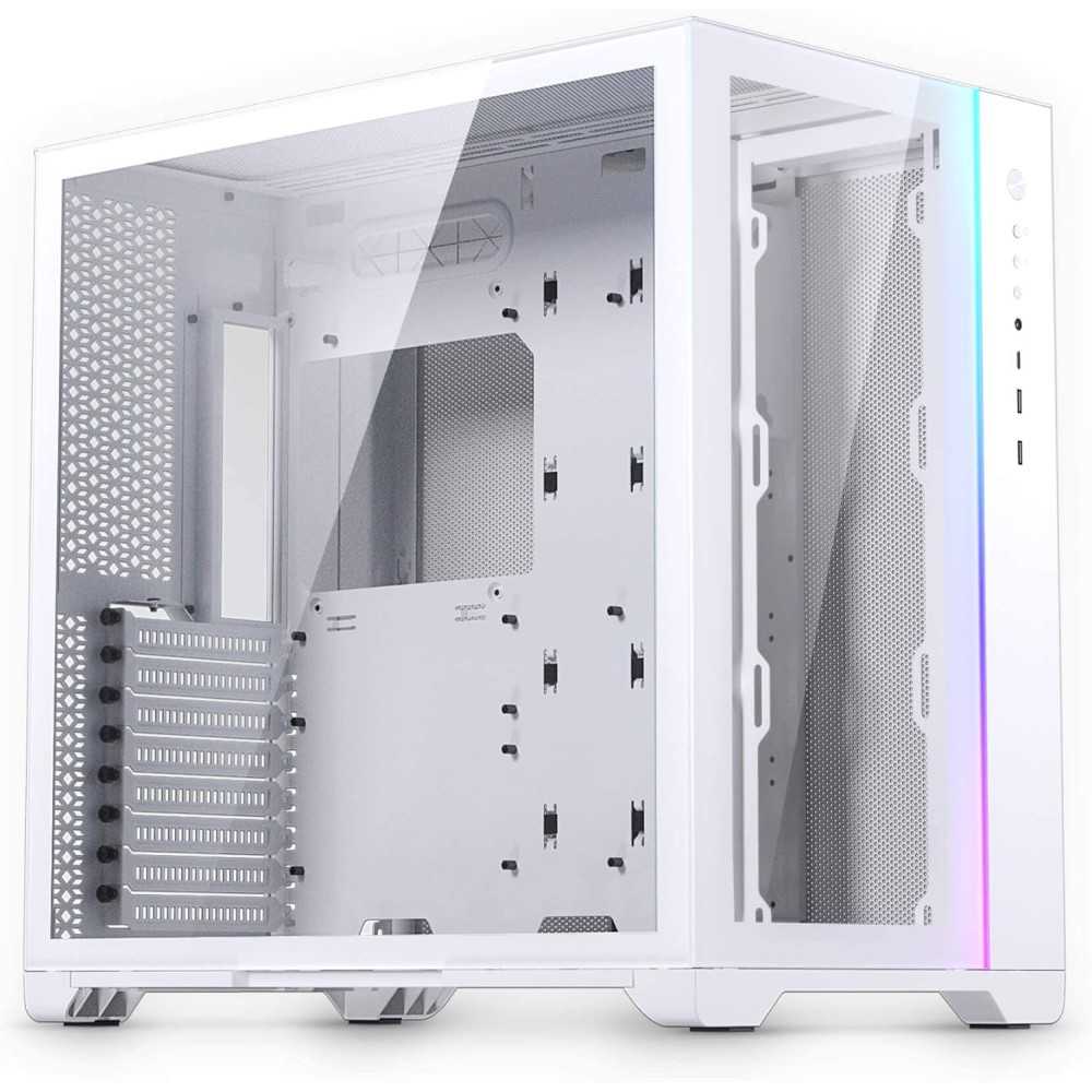 Magniumgear Neo Qube 2, dwukomorowe ATX Mid-Tower, oświetlenie cyfrowe RGB, panele ze szkła hartowanego, białe