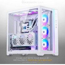 Magniumgear Neo Qube 2, dwukomorowe ATX Mid-Tower, oświetlenie cyfrowe RGB, panele ze szkła hartowanego, białe