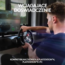 Logitech G29 Driving Force Racing Wheel i pedały, realne siłowe sprzężenie zwrotne, łopatki zmiany biegów ze stali nierdzewnej,