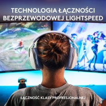 Logitech G435 LIGHTSPEED, Bezprzewodowe Słuchawki Gamingowe Bluetooth - Lekkie słuchawki nauszne, wbudowany mikrofon, bateria