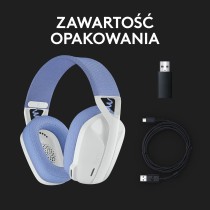 Logitech G435 LIGHTSPEED, Bezprzewodowe Słuchawki Gamingowe Bluetooth - Lekkie słuchawki nauszne, wbudowany mikrofon, bateria