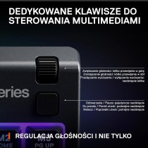 SteelSeries Apex 3 TKL - RGB Gaming Keyboard - Kompaktowa e-sportowa obudowa bez części numerycznej - 8-strefowe podświetlenie