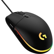 Logitech G102 Lightsync 910-005823, Mysz Komputerowa, Czarny/Żółty