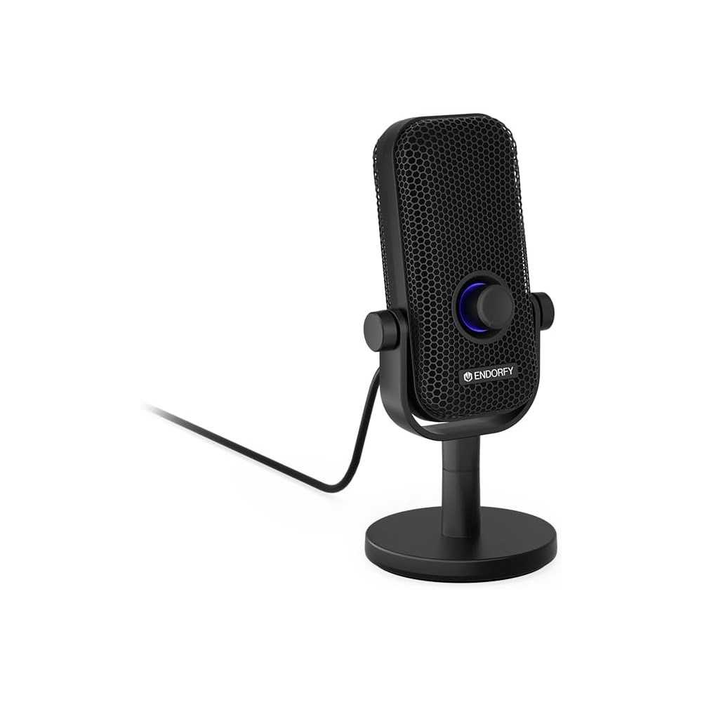 ENDORFY Solum Voice S, mikrofon do streamowania, czatowania i nagrywania podcastów, podświetlenie RGB, wyjście słuchawkowe,