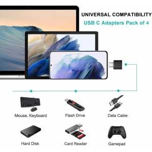 Magnet USB C na USB, Jednostka, OTG USB-C do USB-A Adapter Kompatybilny z MacBookiem, smartfonami USB C i urządzeniami typu C