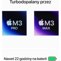 Apple MacBook Pro 2023 Laptop z czipem M3 Pro. 12‑rdzeniowy CPU, 18‑rdzeniowy GPU, Wyświetlacz Liquid Retina XDR 16,2 cala, 18