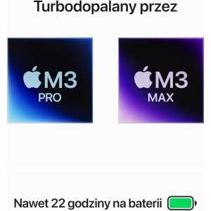 Apple MacBook Pro 2023 Laptop z czipem M3 Pro. 12‑rdzeniowy CPU, 18‑rdzeniowy GPU, Wyświetlacz Liquid Retina XDR 16,2 cala, 18