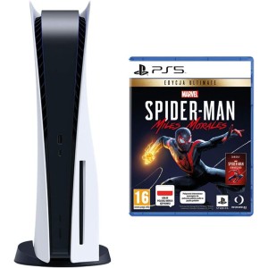 Sony Playstation 5 + Gra PS5 Marvel's Spider Man Miles Morales Ultimate Edition