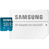 Samsung Karta pamięci EVO Select microSD, 128 GB Micro SD XC UHS-I U3 130 MB/s Full HD i 4K UHD Karta pamięci SD z adapterem,