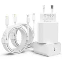 GEJIN Ładowarka USB C 20 W, certyfikat Apple MFi, zasilacz USB C PD 3.0, szybka ładowarka typu C na Lightning kabel 2 m do