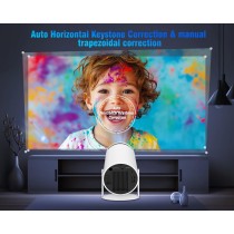 Projektor 4K 1080P Full HD, obsługuje system Android 11.0 5G WiFi 6 BT 5.0, Smart Projector 200ANSI 8000 l, automatyczna pozioma