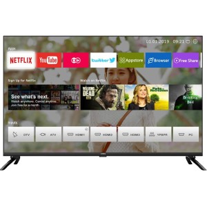 CHiQ L40QG7V 40-calowy telewizor QLED, 10 HDR, bezramowa konstrukcja, Google TV, asystent Google, wbudowany Chromecast