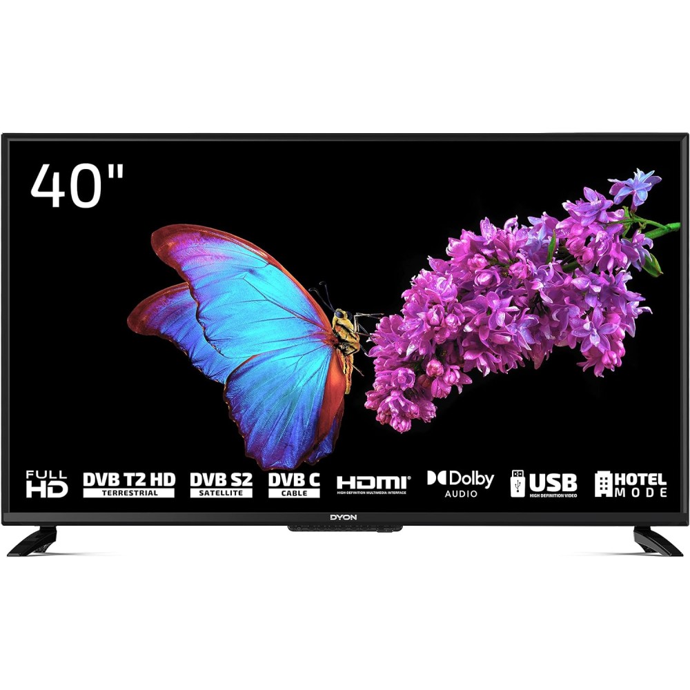 DYON Smart 32 VX 80 cm (32 cale) TV (HD Smart TV, HD Triple Tuner (DVB-C/-S2/-T2), App Store, Prime Video, Netflix, YouTube)