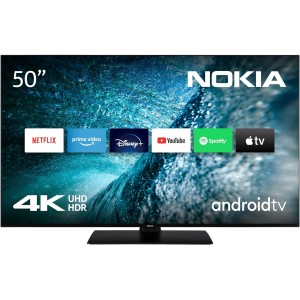 Nokia 50 Cali (120cm) 4K UHD Smart Android TV (DVB-C/S2/T2, Netflix, Prime Video, Disney+) - UN50GV310I - 2023