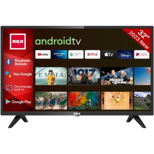 RCA RS32H2 Android Smart TV 32 cale (80 cm) z asystentem Google, Chromecast, Netflix, Prime Video, Google Play, Youtube,