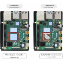 Geekworm Raspberry Pi 4 aluminiowa obudowa, Raspberry Pi 4 Model B wytrzymała aluminiowa pasywne rozpraszanie ciepła metalowa