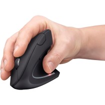 Trust Verto Verto Vertical Mouse, 800-1600 DPI, ergonomiczna mysz, praworęczna, bezprzewodowa mysz LED, 6 przycisków, RF 2.4GHz,