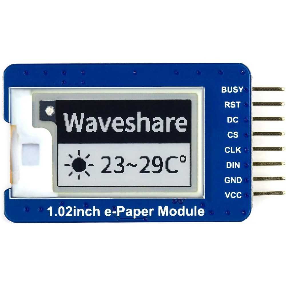 Waveshare 2.13 Inch e-Paper Display HAT V4 250x122 Resolution E-Ink Screen Electronic Paper Module with Embedded Controller