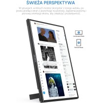 Przenośny monitor ARZOPA 16,1" 144HZ, 1920×1080 FHD IPS do laptopa z pojedynczym drążkiem, obsługa HDMI/Type-C/USB-C, ekran do