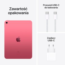 Apple 2022 iPad 10,9 cala (Wi-Fi + Cellular, 64 GB) - różowy (10. generacji)