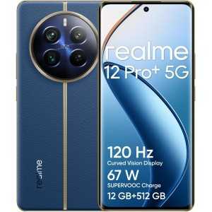 realme 12 Pro + 5G, smartfon, 12 + 512 GB, aparat Sony IMX890 OIS, zoom optyczny 3X, Snapdragon 7s Gen 2 5G, zakrzywiony