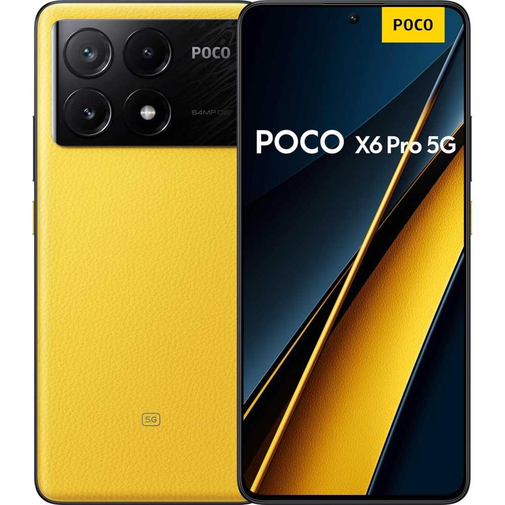 Xiaomi POCO X6 Pro 5G - Smartphone, 8+256GB 6.67" 120Hz FHD+ Wyświetlacz AMOLED, MediaTek Dimensity 8300-Ultra, 64MP AI Triple