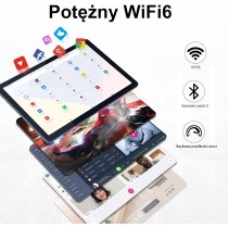 Veidoo 10,1-Calowy Tablet Z Androidem 13, 12GB (6+6 Rozszerzeń) Ram 128 GB Rom / 512 GB Rozszerzalny Tablet PC, Wifi 6, Bt 5.0,