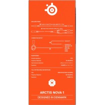 SteelSeries Arctis Nova 1 - Gamingowy zestaw słuchawkowy do wielu systemów — Przetworniki Hi-Fi — Dźwięk przestrzenny 360° —