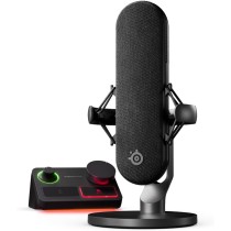 SteelSeries Alias Mikrofon USB do komputera PC — 3 razy większa kapsuła do gier, streamingu i podcastów — Redukcja szumów SI —