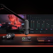 SteelSeries Alias Mikrofon USB do komputera PC — 3 razy większa kapsuła do gier, streamingu i podcastów — Redukcja szumów SI —