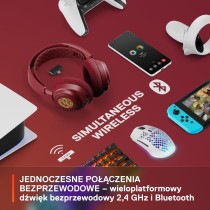 SteelSeries Arctis Nova 7 Wireless - Multi-Platform Gaming Headset - Dragon Edition - głośniki + nakładki - Podwójna łączność